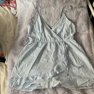 Light blue flower romper- Wild Fable